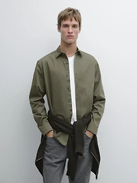 Regular-fit 100% cotton shirt