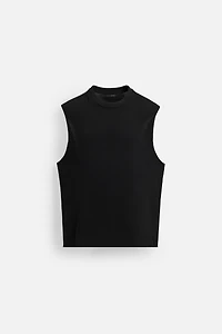IRREGULAR KNIT TANK TOP