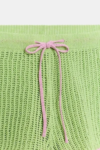 SHORT EN MAILLE À TAILLE ÉLASTIQUE