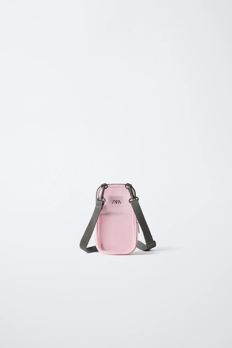 VINYL CROSSBODY PHONE CASE