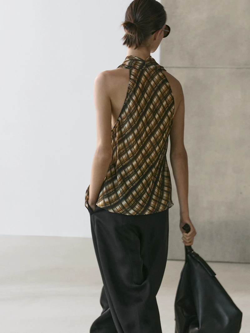 Flowing draped top