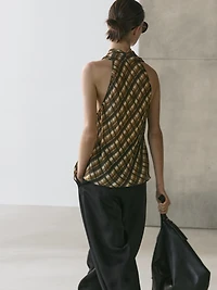 Flowing draped top