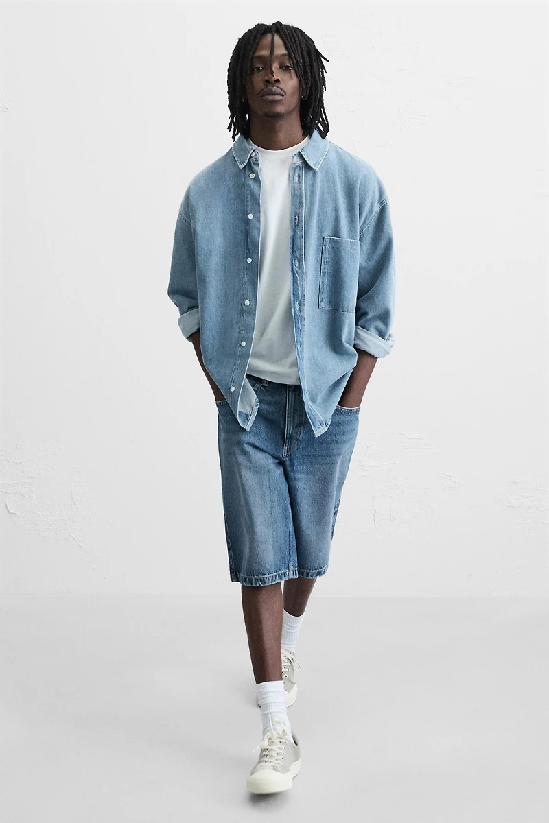 BAGGY FIT DENIM SHORTS