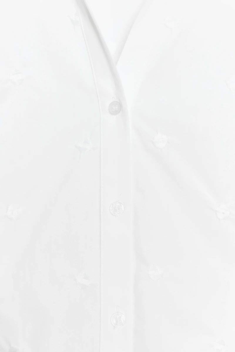 CHEMISE BRODÉE À MANCHES BOUFFANTES