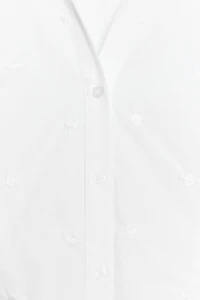 CHEMISE BRODÉE À MANCHES BOUFFANTES