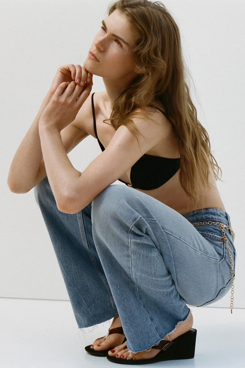 TRF HIGH RISE WIDE LEG JEANS