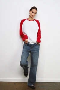 T-SHIRT RAGLAN À MANCHES LONGUES