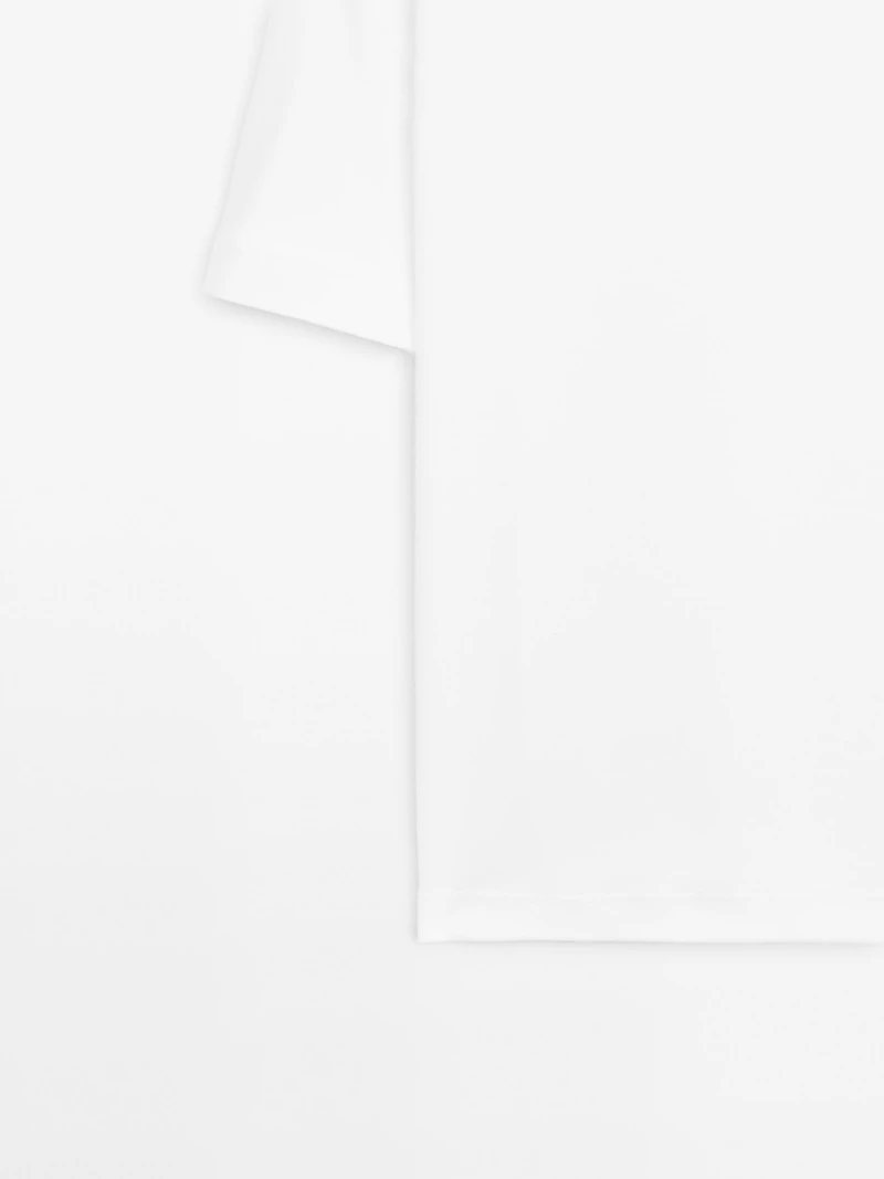T-shirt à col rond 100 % coton interlock