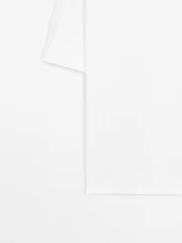 T-shirt à col rond 100 % coton interlock