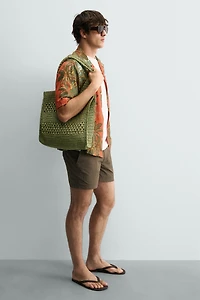 WOVEN SHOPPER BAG