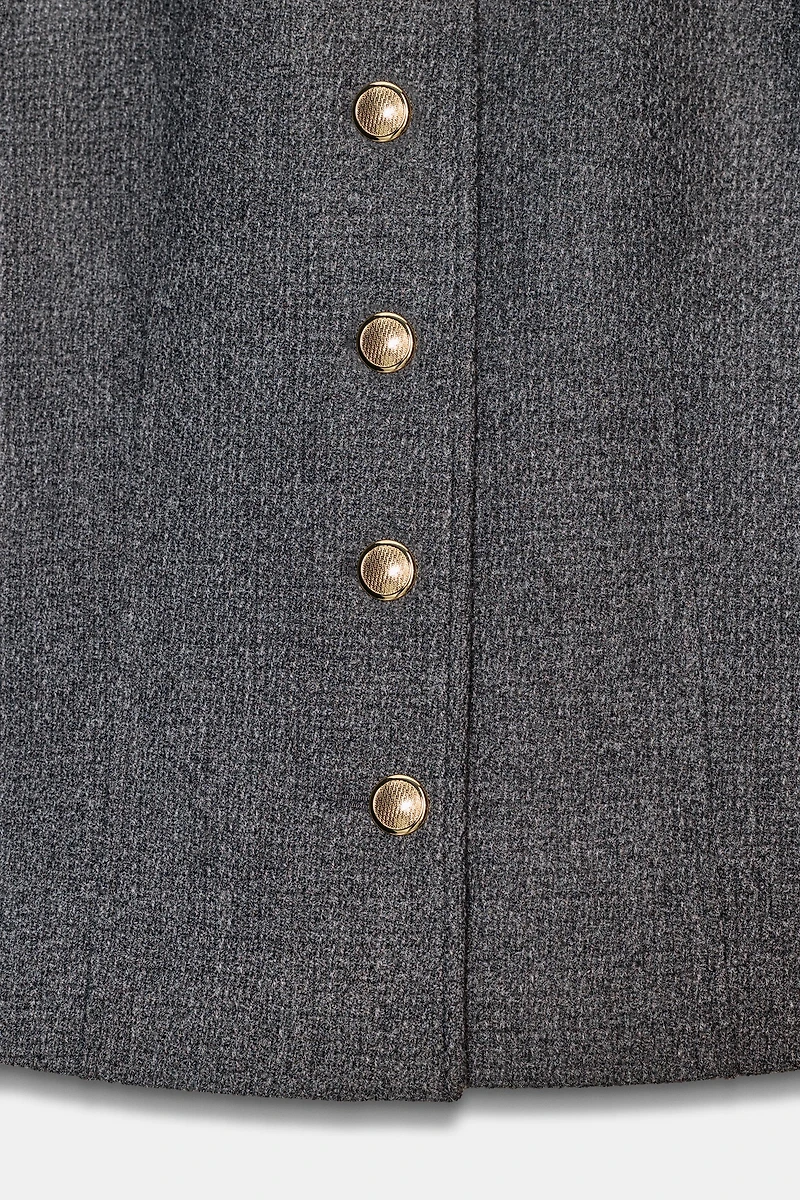 VESTE AJUSTÉE COL ROND