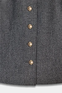 VESTE AJUSTÉE COL ROND