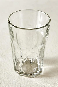 RAISED DESIGN GLASS TUMBLER