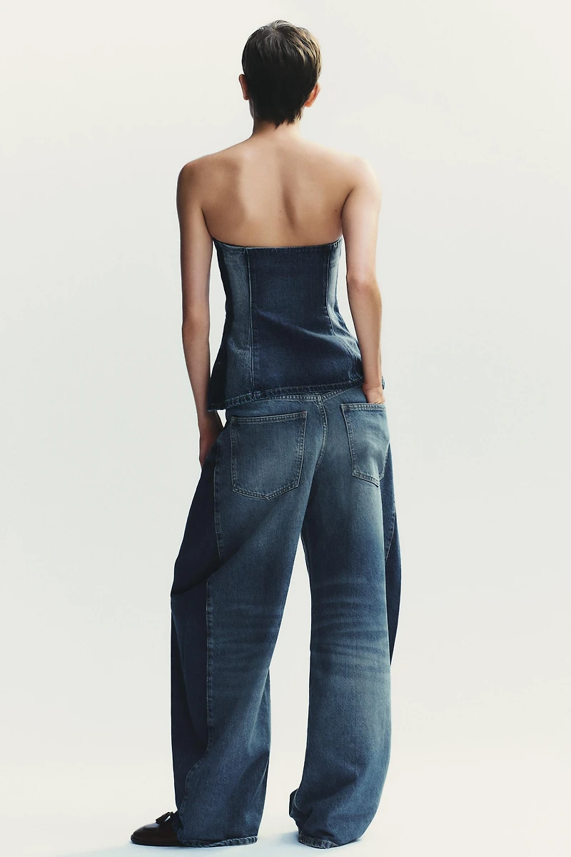 TRF OVERSIZE BALLOON HIGH WAIST JEANS