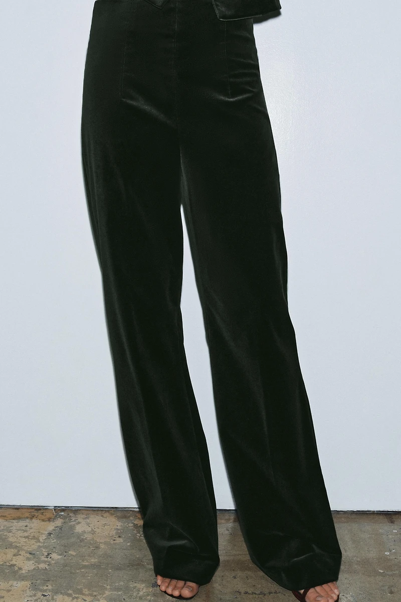 FLARE VELVET PANTS ZW COLLECTION