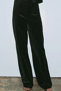 FLARE VELVET PANTS ZW COLLECTION