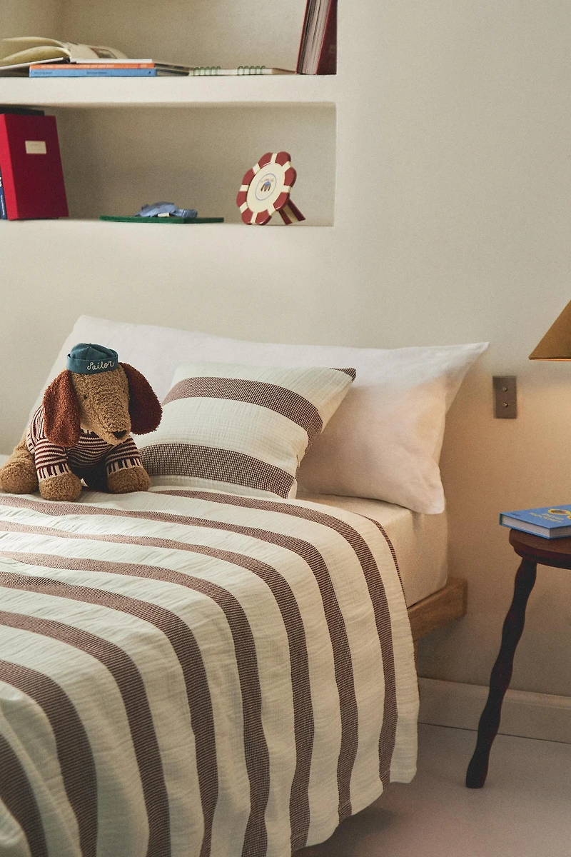 KIDS' STRIPED BEDSPREAD