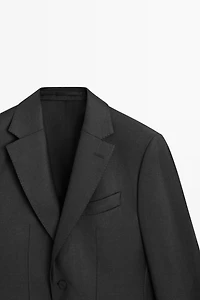100% cool wool suit blazer