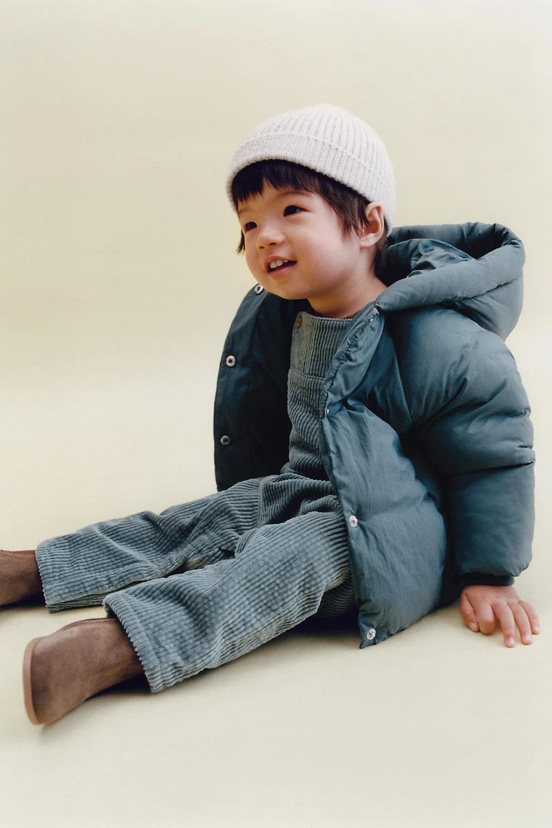 SALOPETTE EN VELOURS CÔTELÉ ÉPAIS