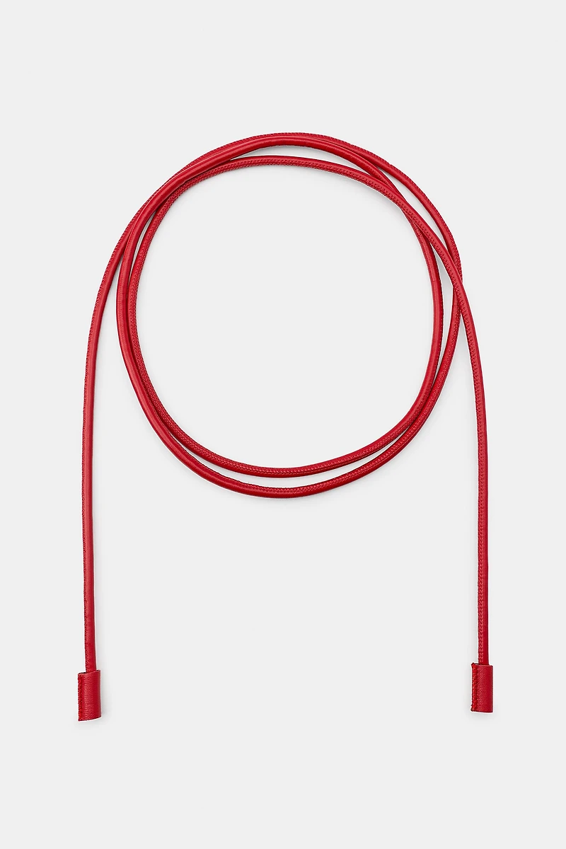 CEINTURE LACET 100% CUIR