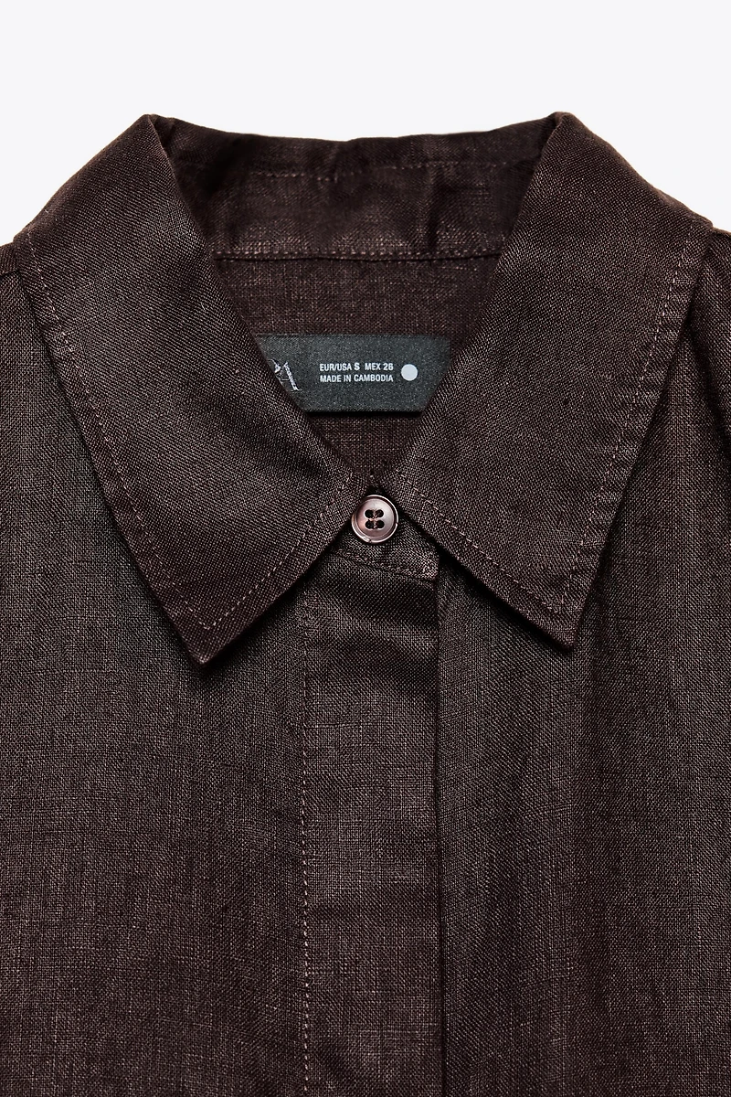 100% LINEN SHIRT ZW COLLECTION