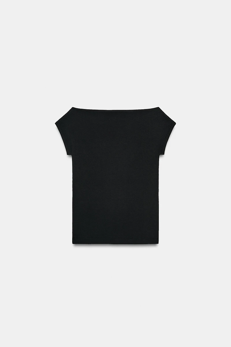 BOAT NECK T-SHIRT