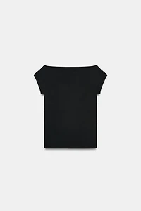 BOAT NECK T-SHIRT