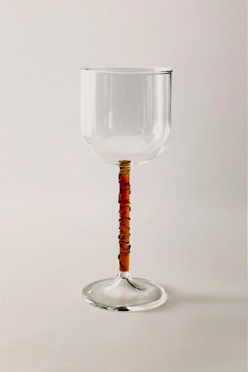 BOROSILICATE GLASS WITH COLOURED STEM