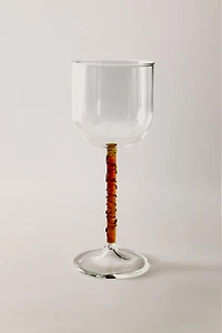 BOROSILICATE GLASS WITH COLOURED STEM