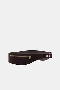 100% SUEDE LEATHER WAIST BAG BELT