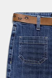 Z1975 FLARE HIGH WAIST JEANS WITH BELT