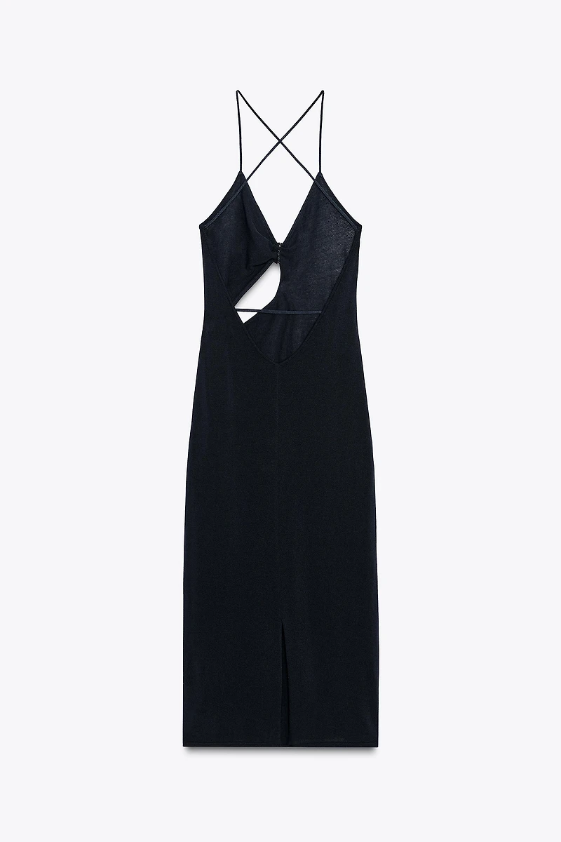 CUT OUT KNIT DRESS