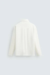 TEXTURED WEAVE STRIPED SHIRT