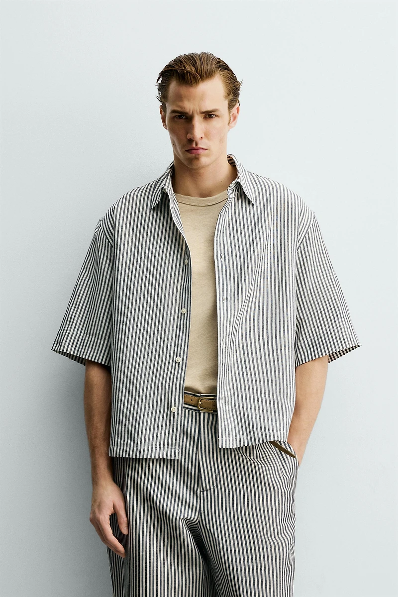 RELAXED FIT STRIPED SHIRT