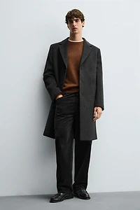 REGULAR FIT WOOL COAT