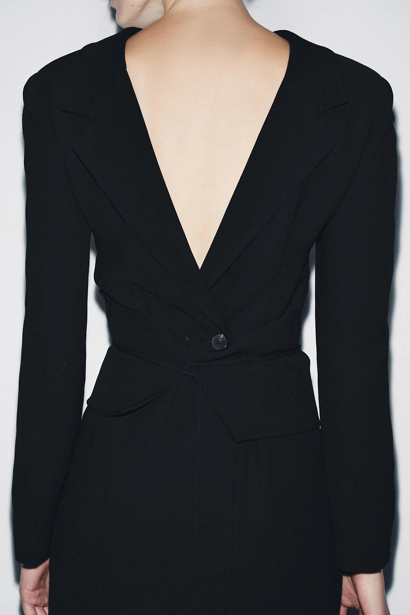 COAT DRESS WITH SASH ZW COLLECTION LIMITED EDITION