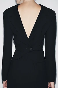 COAT DRESS WITH SASH ZW COLLECTION LIMITED EDITION