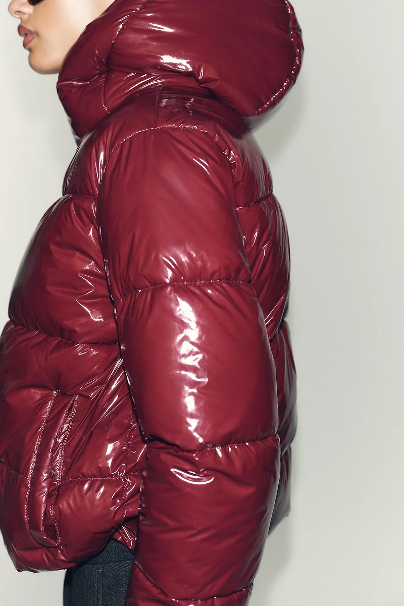 SHINY EFFECT WATER REPELLENT WINDPROOF ANORAK