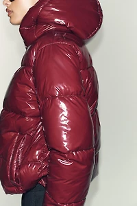 SHINY EFFECT WATER REPELLENT WINDPROOF ANORAK