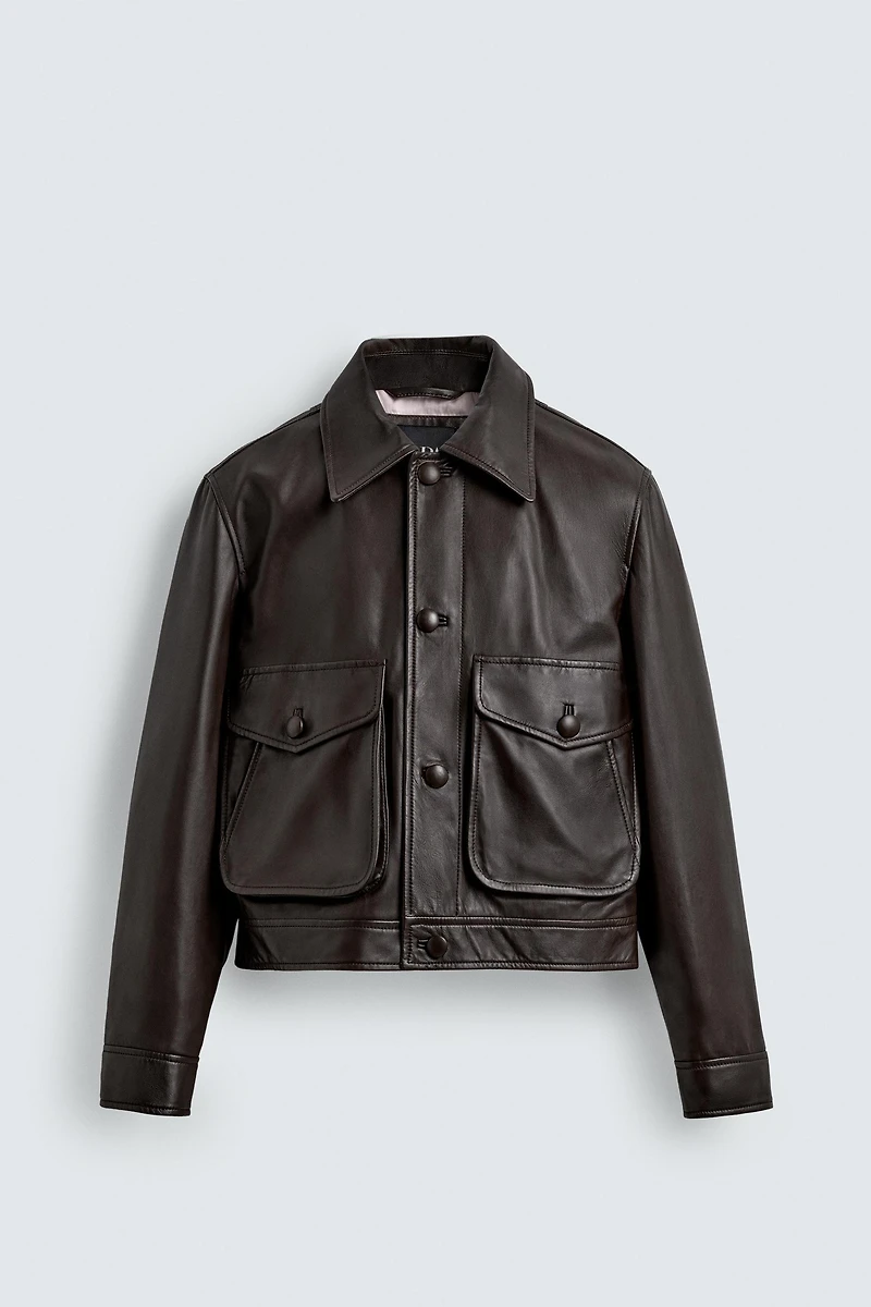 LEATHER JACKET HARRY LAMBERT FOR ZARA X DISNEY