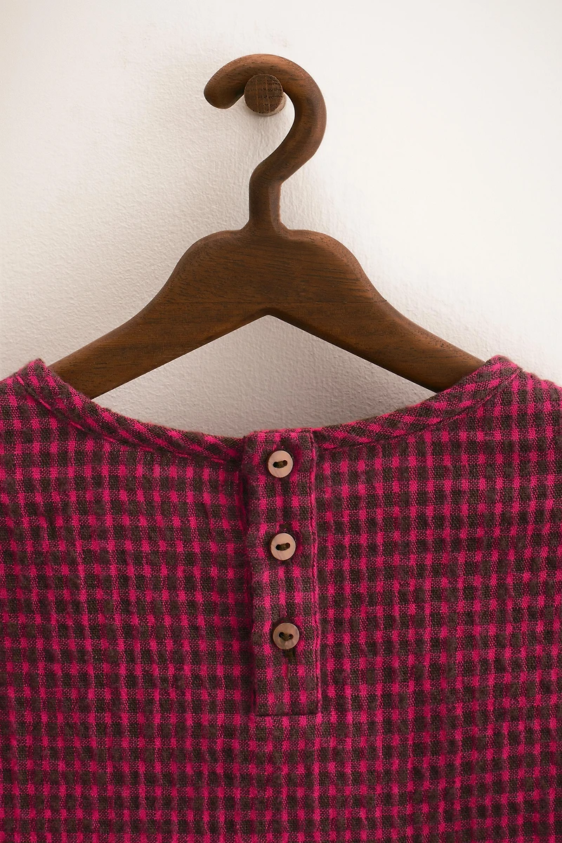 ZARA TIMELESS - BLOUSE IMPRIMÉE À CARREAUX