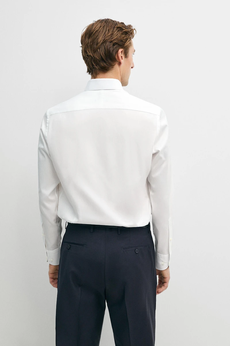 Slim fit 100% cotton shirt