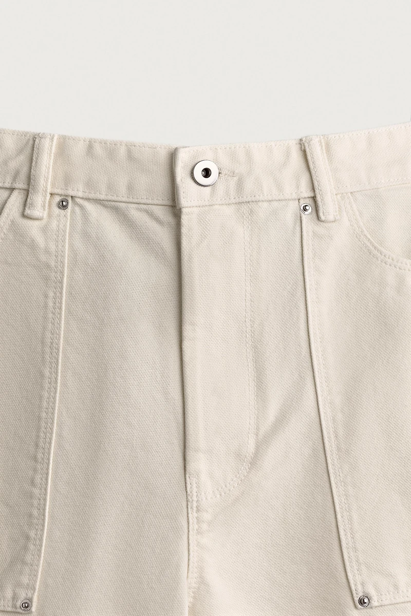 STRAIGHT FIT POCKET SHORTS