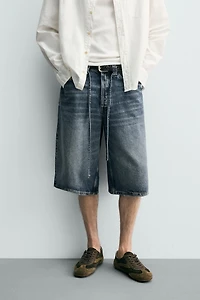 BAGGY FIT DENIM JORTS