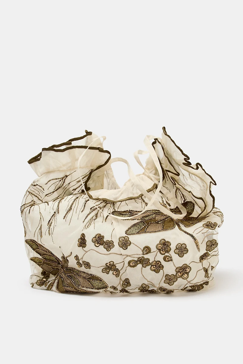EMBROIDERED DETAIL SHOPPER