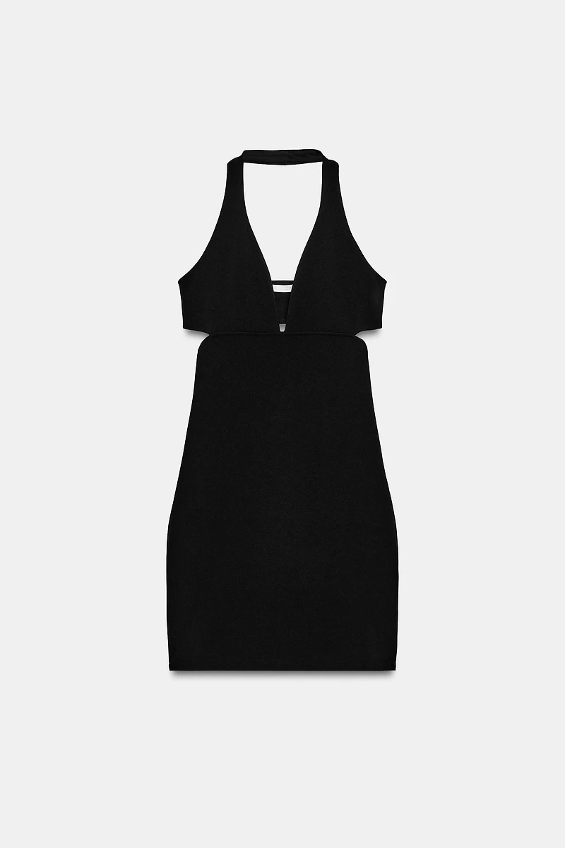 STRETCH KNIT CUT OUT DRESS