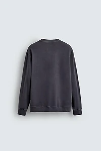 SWEAT DOUX COL ROND DÉLAVÉ