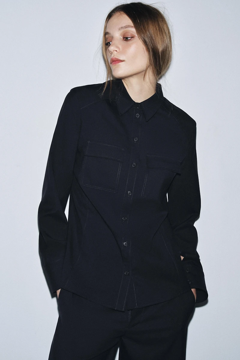 100% WOOL SHIRT ZW COLLECTION