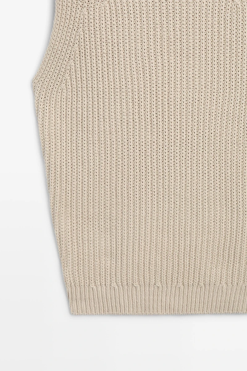 Chunky knit cotton top - STUDIO