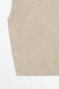 Chunky knit cotton top - STUDIO